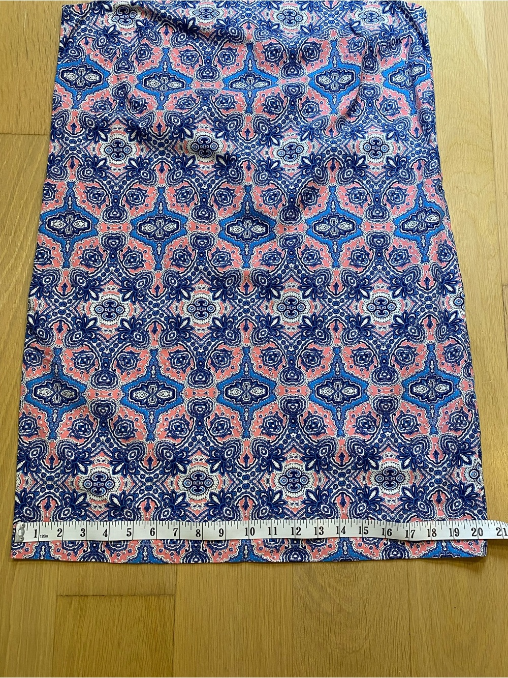 Tabitha Webb Sleeveless Paisley Shift Dress with Pockets Blue Pink Size 6 - Picture 15 of 15